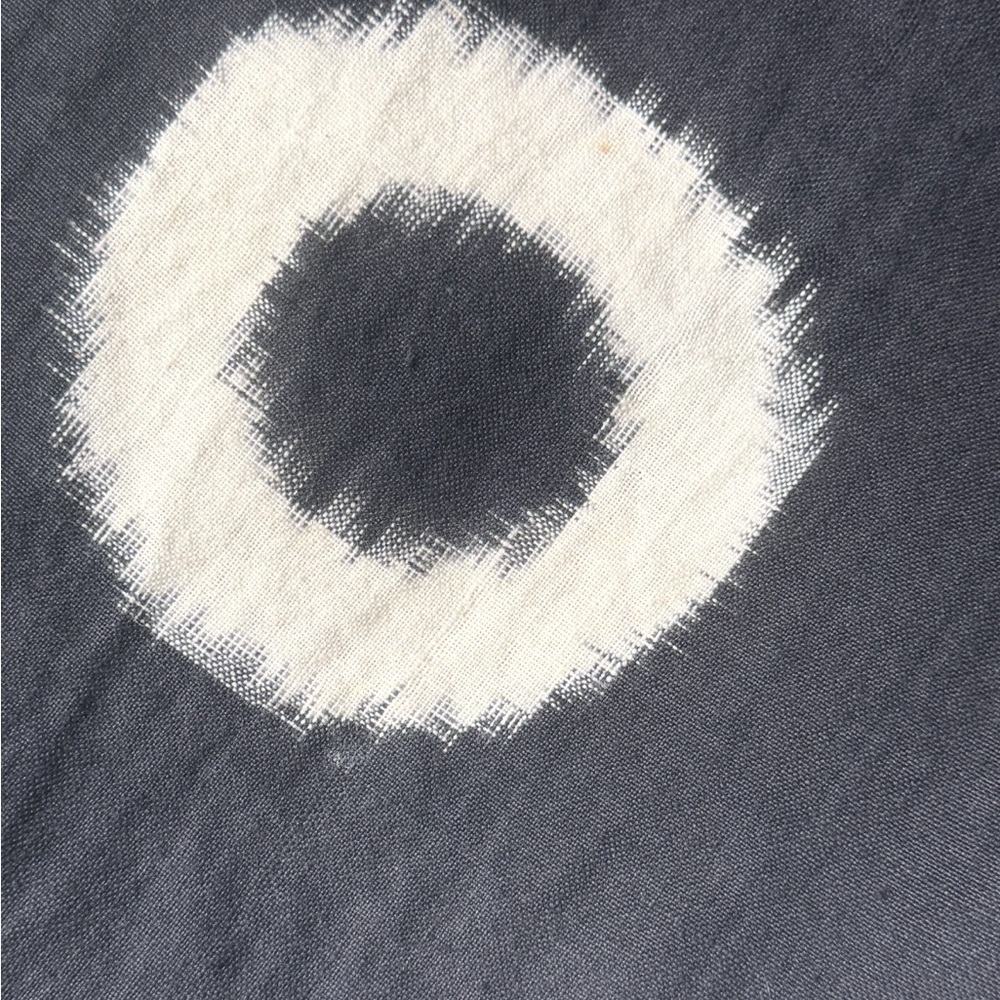 Issey Miyake Black Wide-Leg Pants with White Ring Motif - Picture 5 of 5